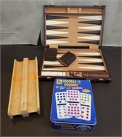 Backgammon Set, Double 15 Dominos Set & More