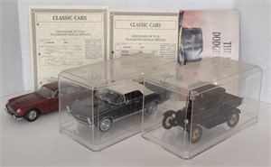 Classic Car Replica Model Cars Incl. 1925 Ford