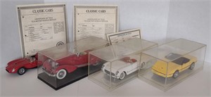 Classic Car Replica Model Cars Incl. 1958 Ferrari