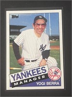 Yogi Berra 1985 Topps