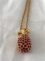 Joan Rivers Crystal Egg Necklace