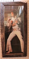 Framed Elvis autographed photo