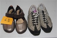 2 pairs of tennis shoes size 6 1/2