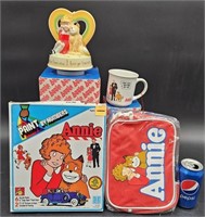 Orphan Annie Collector Lot- Lunchbox, Music Box +