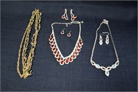 costume jewelry lot .