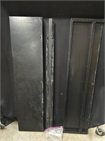 Incomplete Metal Shelf Pair. 2 -  44.5?x11? Blac