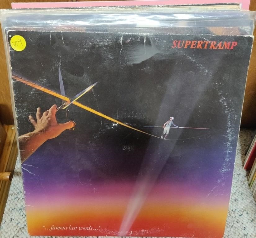 Records incl. Supertramp, Steve Earle, Abba, etc.