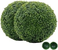 2 Pcs 11 Artificial Topiary Boxwood Balls
