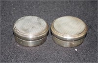 Two Mappin & Webb sterling silver pill boxes