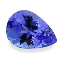 Natural Purple Blue Cushion Tanzanite 1.24 Ct {VVS