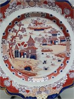 Antique German Imari Ironstone China Plate