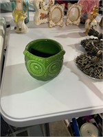 owl green pot planter
