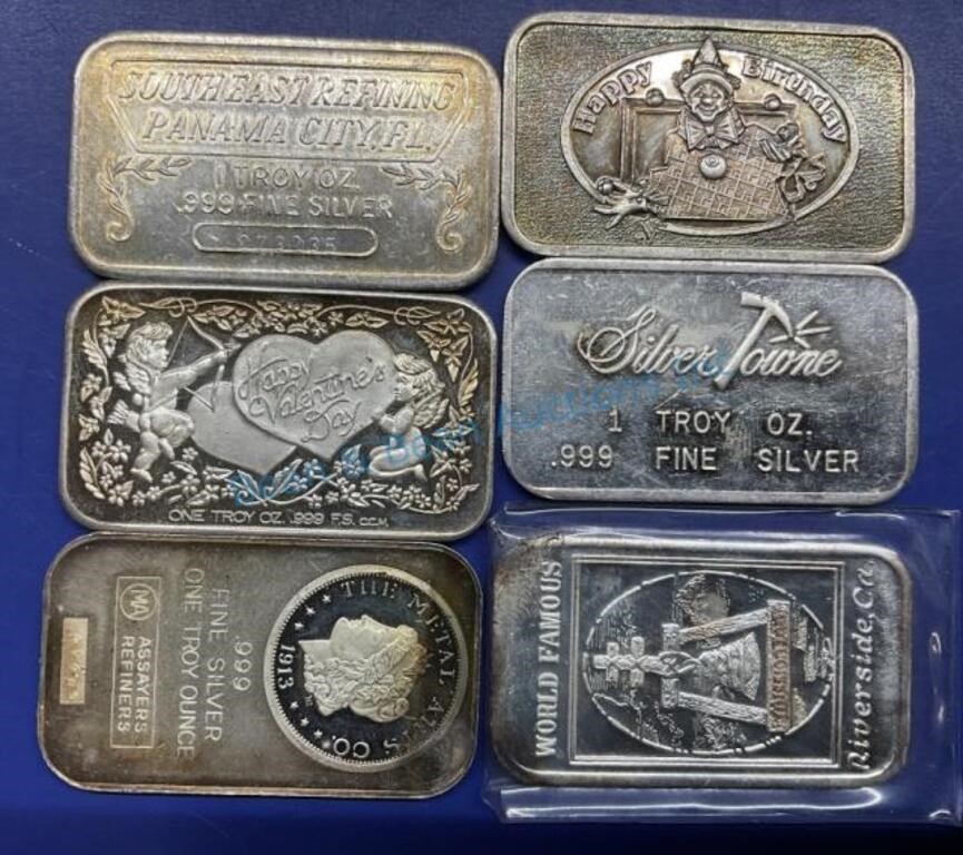 1 ounce silver bars