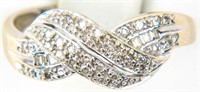 Jewelry 14kt White Gold Diamond Knot Ring