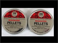 LOT OF 2 WINCHESTER FULL PELLET CANS