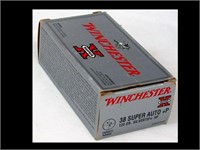 BOX OF WINCHESTER 38 SUPER LESS 1 ROUND