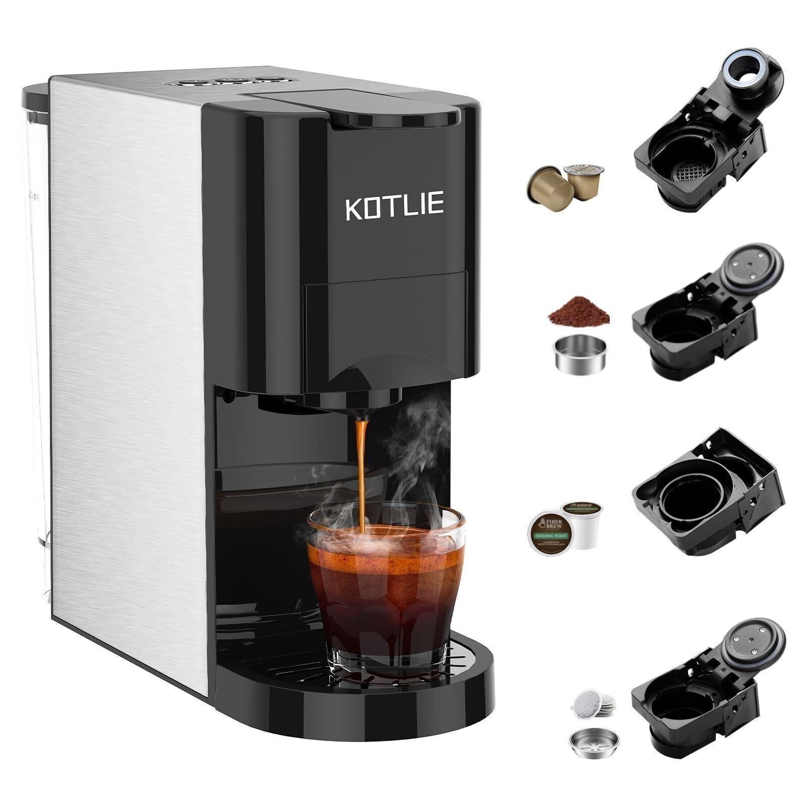 KOTLIE 4in1 Espresso Machine,Set Volume