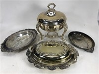 Vintage silverplate serving set