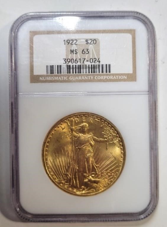 1922-P 1oz $20 Saint-Gaudens Gold Double Eagle