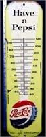Vntg 26.5x7.5 Have A Pepsi thermometer