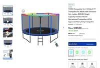 N2614  YORIN Trampoline with Enclosure Net