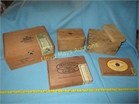 Wood Cigar Boxes & Butter Molds