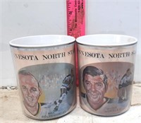 2 Old MN North Stars Mugs Goldsworthy & Wax Paks