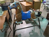 VINTAGE CHILDS SPRING ROCKING HORSE