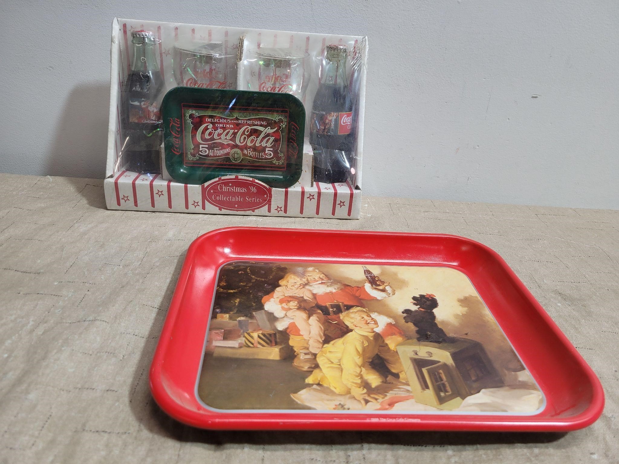 Coca-Cola Tray, and 1996 Collectable