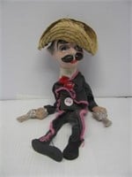 Vintage Made in Mexico marionette style doll.