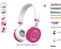 JuniorJam Plus Volume Limiting Headphones for Kids