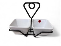 Pampered Chef Dish Set w/ Holder