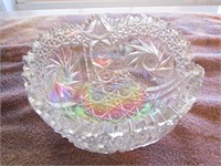 Iridescent Glass Bowl 8" Dia