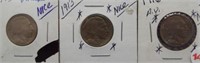(3) Buffalo Nickels. Dates: 2-1913, 1916.