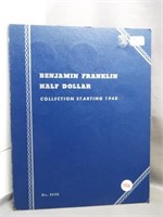 Partial Franklin Half Dollar Album 1948-1963.