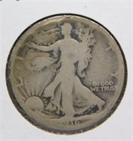 1916 Walking Liberty Half Dollar. Key Date.