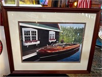 30 x 23” Framed D.A Dunford Boat Print