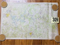 Aug 1967 Columbia Project TVA Map