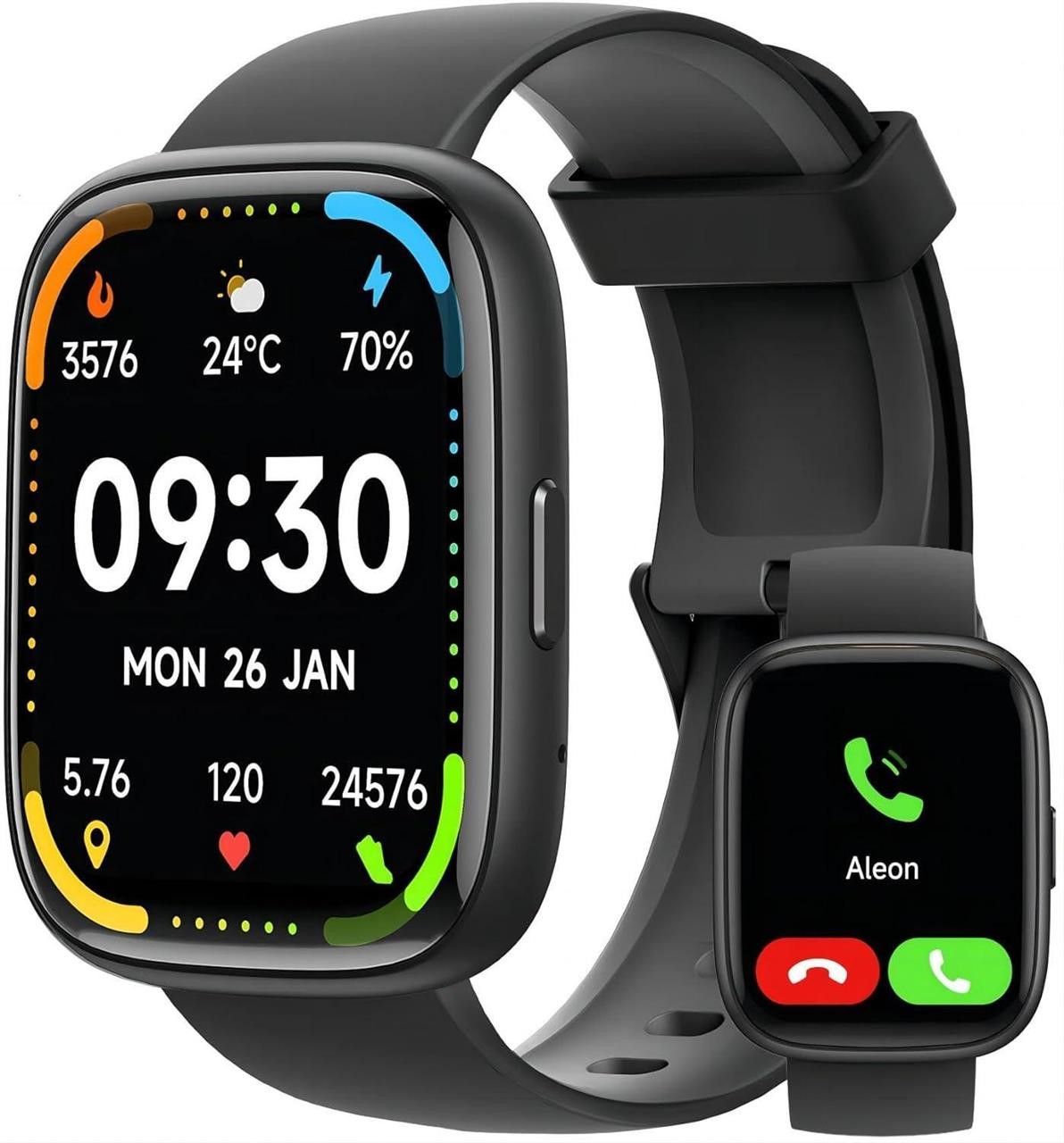 MILOUZ Smart Watch with Alexa - Black