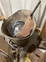 Vintage coal bucket & shovel