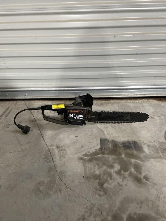 Remington 14 inch electric chainsaw 
Tested