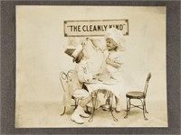 "THE CLEANLY KIND" ANTIQUE PHOTOGRAPH