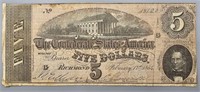 1864 Confederate $5