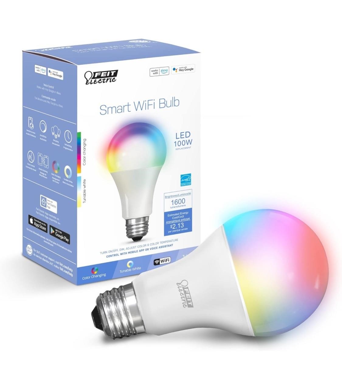 Feit Electric Smart Bulb, 100W Equivalent