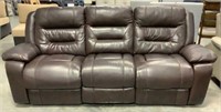 Leather Pull Recline Sofa