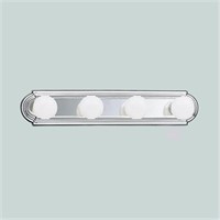 4-Light Linear Bathroom Vanity Light in Chrome