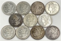 11 High Grade Pre-1921 Morgan Silver Dollars