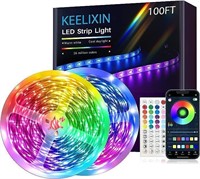 KEELIXIN LED Lights Strip for Bedroom 100ft