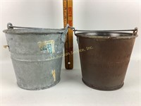 Souders advertising pail c.1907, galvanized pail