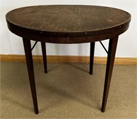 NICE ANTIQUE  WOODEN FOLDING CARD TABLE